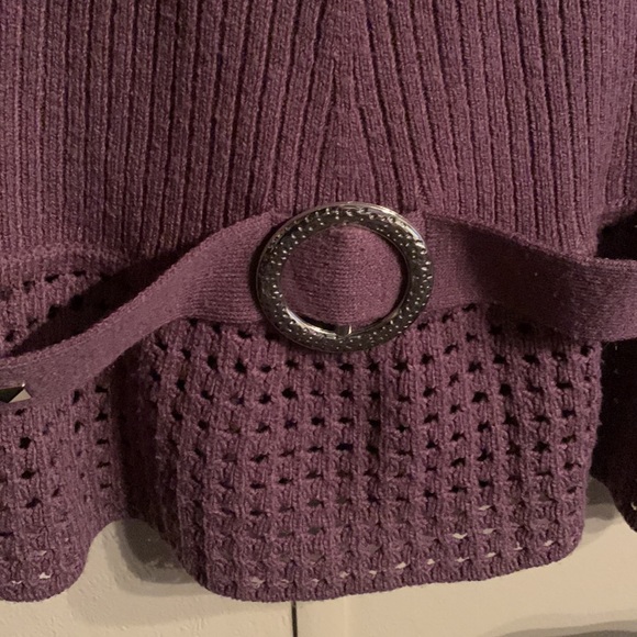 Purple cowl neck sweater no size - Picture 2 of 15